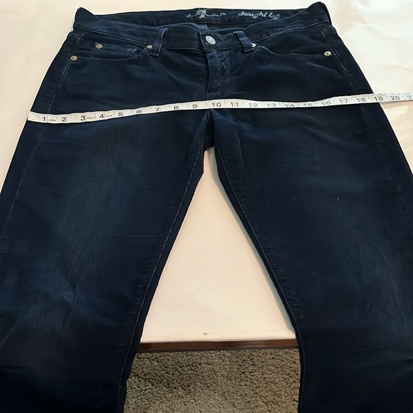 7 For All Mankind Corduroy Straight Leg Mid Rise Size 28 - Picture 5 of 16